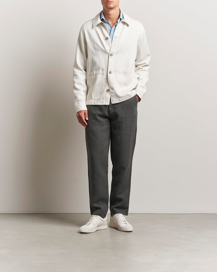A Day's March Madu Linen Trousers Olive